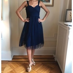 Lulus Maniju blue prom formal dress